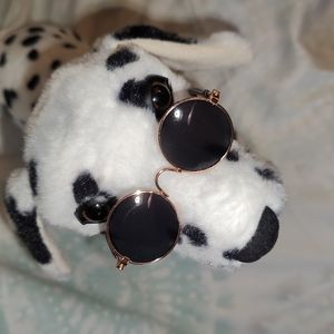 🍄Gold Wireframe Round Retro Cat / Pet Sunglasses